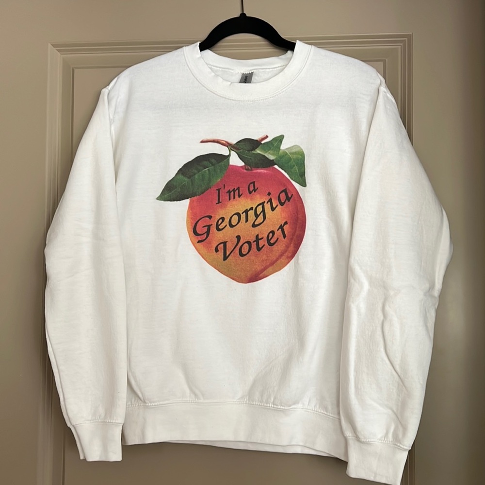 Georgia peach voter sweatshirt